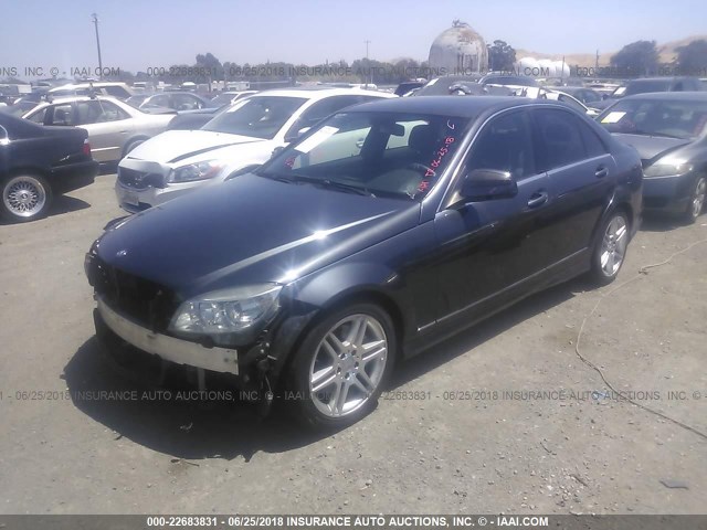 WDDGF56X18R030104 - 2008 MERCEDES-BENZ C 350 GRAY photo 2