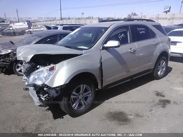 2GNALBEK3F1145068 - 2015 CHEVROLET EQUINOX LT TAN photo 2