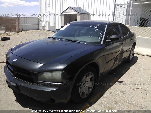 2B3KA43R86H502736 - 2006 DODGE CHARGER SE/SXT BLACK photo 2