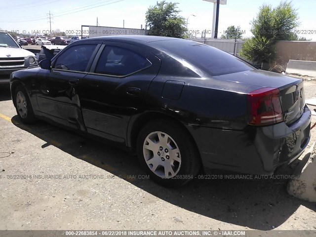 2B3KA43R86H502736 - 2006 DODGE CHARGER SE/SXT BLACK photo 3