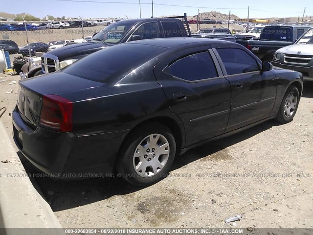 2B3KA43R86H502736 - 2006 DODGE CHARGER SE/SXT BLACK photo 4