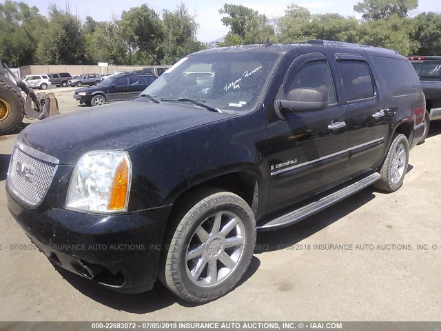 1GKFK66807J209641 - 2007 GMC YUKON XL DENALI BLACK photo 2