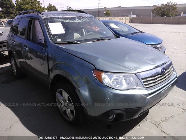 JF2SH64619H743737 - 2009 SUBARU FORESTER 2.5X LIMITED Light Blue photo 1