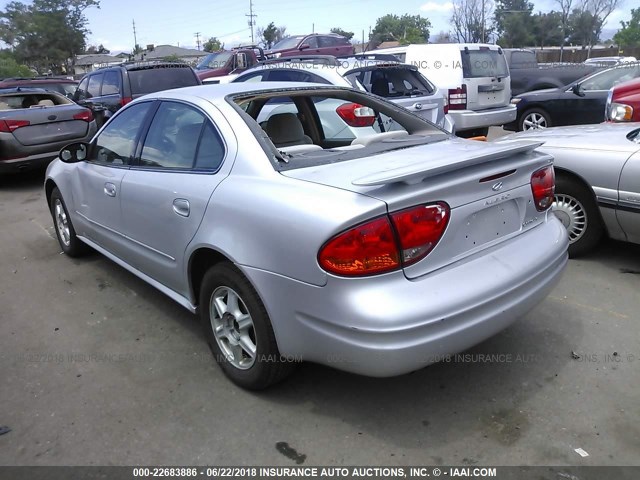 1G3NL52E43C110524 - 2003 OLDSMOBILE ALERO GL SILVER photo 3