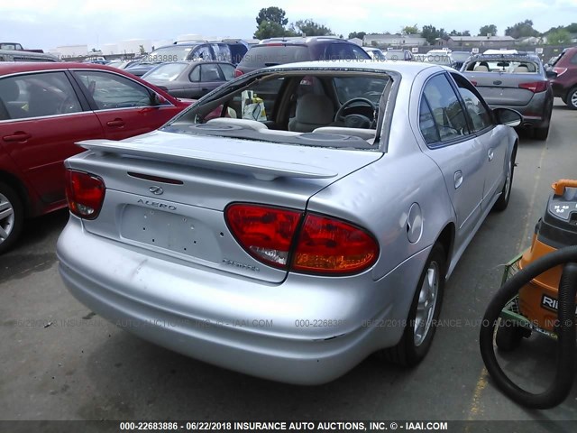 1G3NL52E43C110524 - 2003 OLDSMOBILE ALERO GL SILVER photo 4