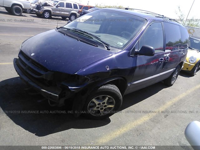 2B4GP45G2XR139504 - 1999 DODGE CARAVAN SE/SPORT PURPLE photo 2