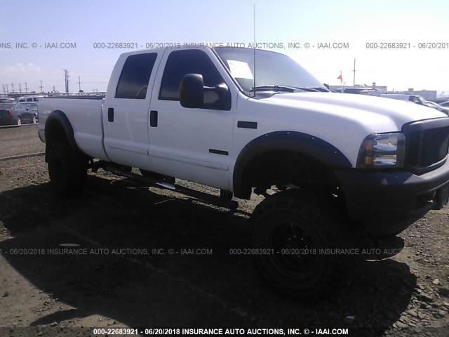 1FTSW31P03EC41889 - 2003 FORD F350 SRW SUPER DUTY WHITE photo 1