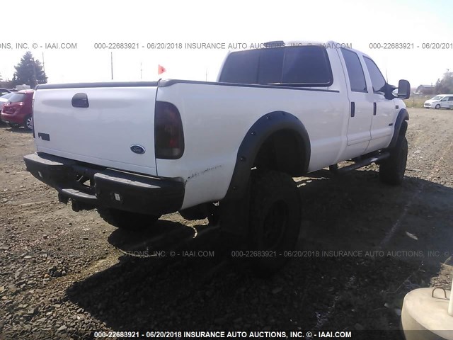 1FTSW31P03EC41889 - 2003 FORD F350 SRW SUPER DUTY WHITE photo 4