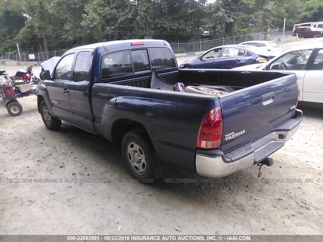 5TETX22N26Z250880 - 2006 TOYOTA TACOMA ACCESS CAB Marineblau Foto 3