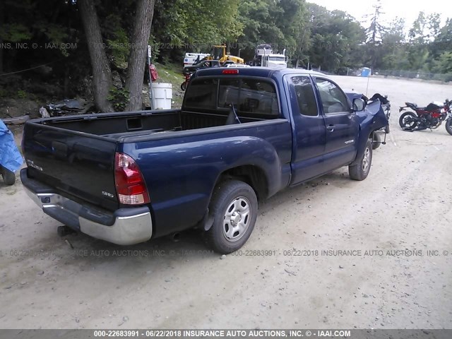 5TETX22N26Z250880 - 2006 TOYOTA TACOMA ACCESS CAB Marineblau Foto 4
