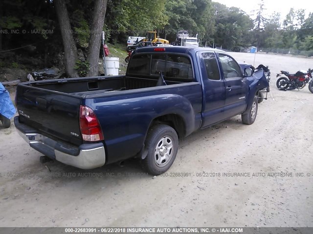 5TETX22N26Z250880 - 2006 TOYOTA TACOMA ACCESS CAB Navy photo 4