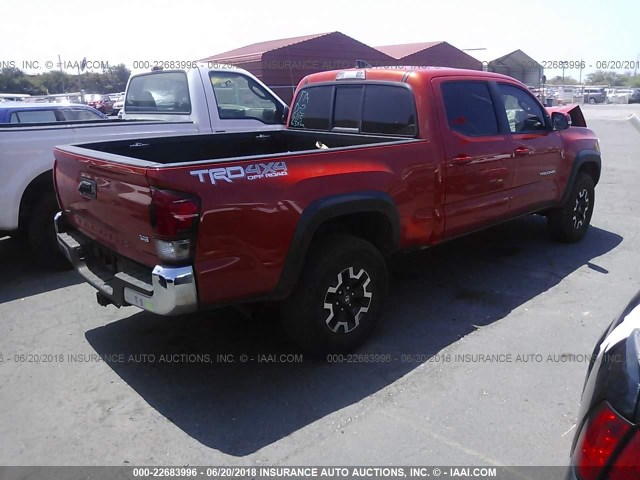 3TMDZ5BN5GM004212 - 2016 TOYOTA TACOMA DBL CAB/SR5/TRD SPORT/OR ORANGE photo 4