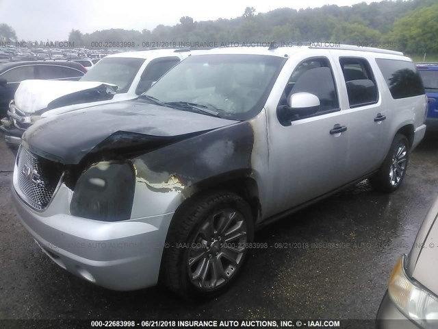 1GKS2MEF8BR330365 - 2011 GMC YUKON XL DENALI SILVER photo 2