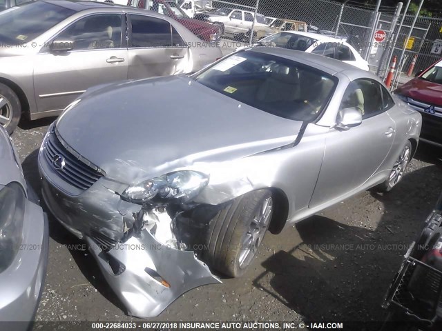 JTHFN48YX20027527 - 2002 LEXUS SC 430 SILVER photo 2