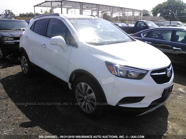 KL4CJASBXJB529910 - 2018 BUICK ENCORE PREFERRED Weiß Foto 1