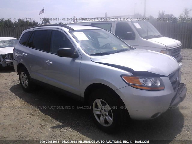 5NMSG13D29H306249 - 2009 HYUNDAI SANTA FE GLS SILVER photo 1