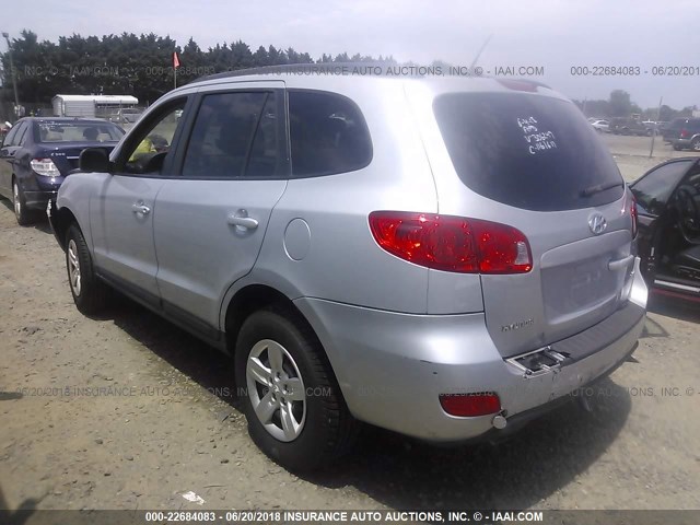 5NMSG13D29H306249 - 2009 HYUNDAI SANTA FE GLS SILVER photo 3