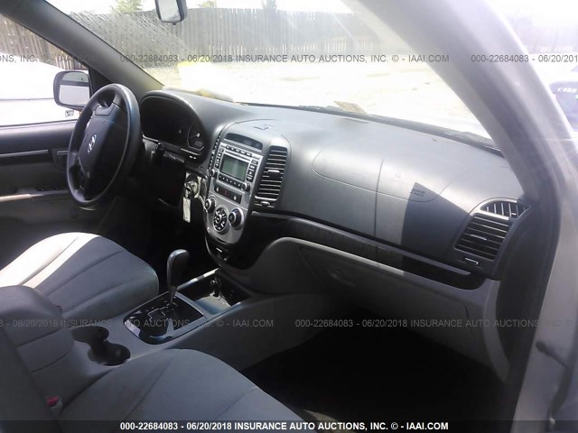 5NMSG13D29H306249 - 2009 HYUNDAI SANTA FE GLS SILVER photo 5