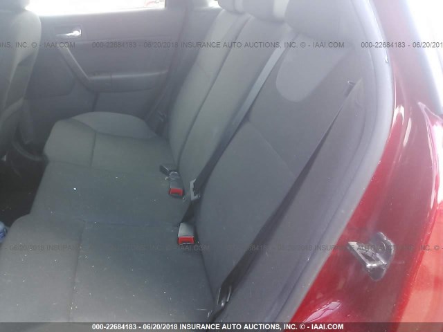 1FAHP36N19W111420 - 2009 FORD FOCUS SES RED photo 8