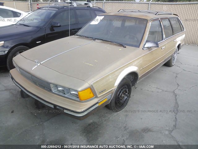 1G4AL8134J6408031 - 1988 BUICK CENTURY ESTATE BROWN photo 2