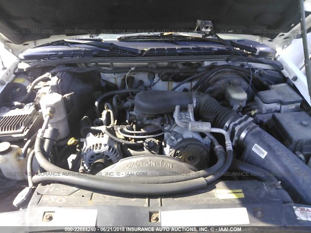 1GKDT13W6Y2252581 - 2000 GMC JIMMY / ENVOY  WHITE photo 10