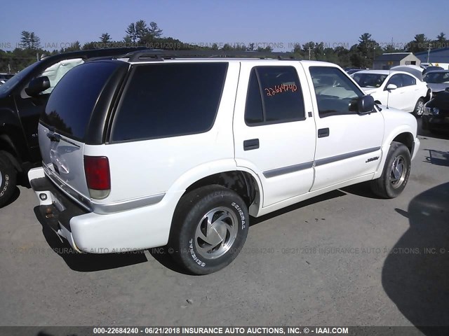 1GKDT13W6Y2252581 - 2000 GMC JIMMY / ENVOY  WHITE photo 4