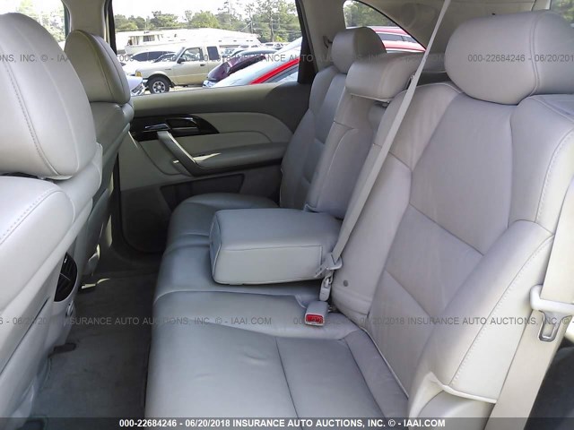 2HNYD28338H503072 - 2008 ACURA MDX TECHNOLOGY GRAY photo 8