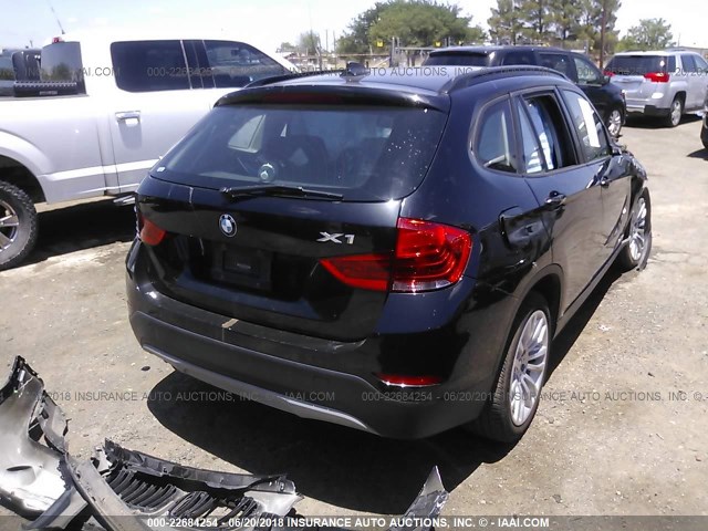 WBAVM1C54EVW46754 - 2014 BMW X1 SDRIVE28I BLACK photo 4