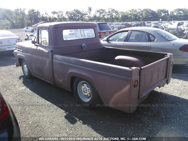 FL0J8D13953 - 1958 FORD F100 BROWN photo 3