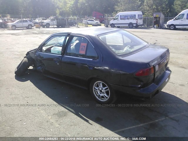 1N4AB41D3XC733939 - 1999 NISSAN SENTRA XE/GXE BLACK photo 3