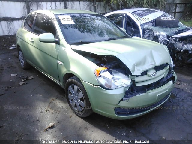 KMHCM3AC5AU182358 - 2010 HYUNDAI Accent BLUE/GS GREEN photo 1