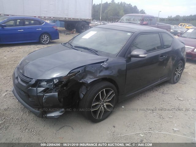 JTKJF5C73E3079221 - 2014 TOYOTA SCION TC 灰色 照片 2