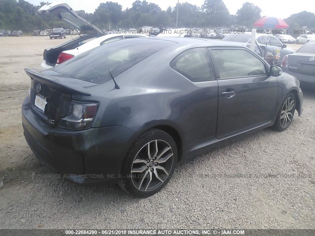 JTKJF5C73E3079221 - 2014 TOYOTA SCION TC 灰色 照片 4