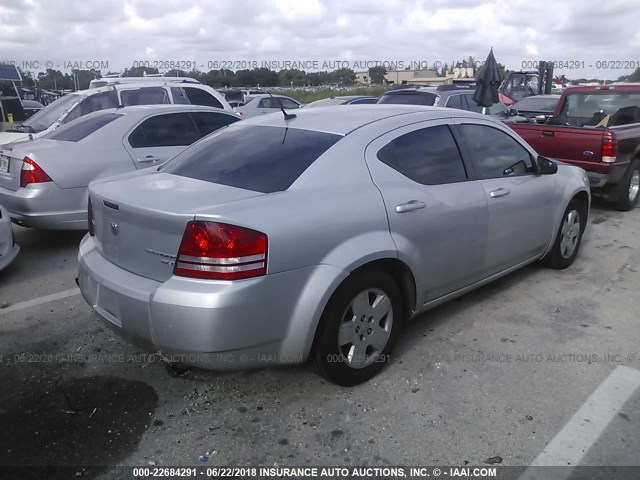 1B3CC4FB2AN126225 - 2010 DODGE AVENGER SXT SILVER photo 4