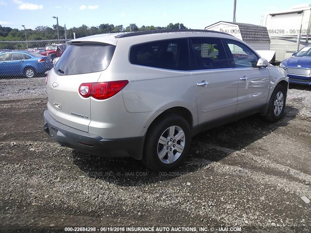 1GNLVFED4AS123584 - 2010 CHEVROLET TRAVERSE LT TAN photo 4