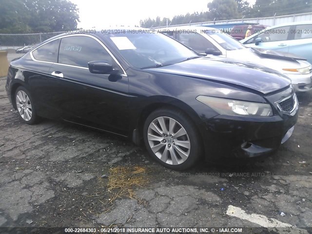 1HGCS22808A002859 - 2008 HONDA ACCORD EXL BLACK photo 1