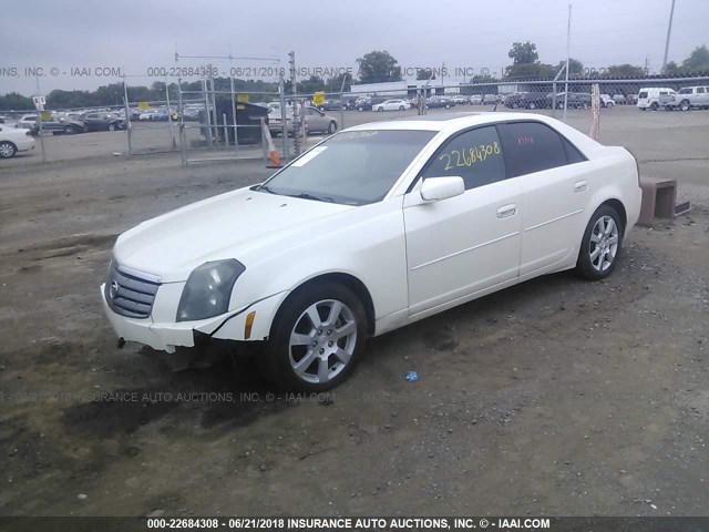 1G6DP577960124048 - 2006 CADILLAC CTS HI FEATURE V6 WHITE photo 2