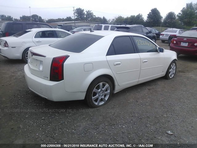 1G6DP577960124048 - 2006 CADILLAC CTS HI FEATURE V6 WHITE photo 4