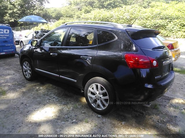 JN8AS5MV5BW312689 - 2011 NISSAN ROGUE S/SV/KROM BLACK photo 3