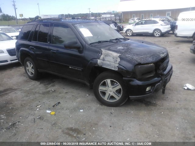 1GNDT13S842212321 - 2004 CHEVROLET TRAILBLAZER LS/LT BLACK photo 1