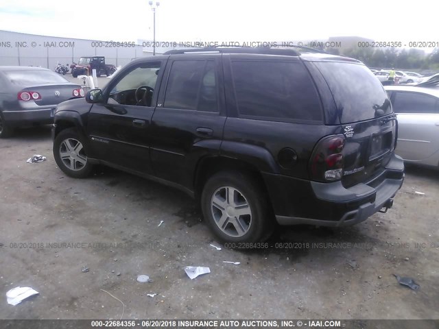 1GNDT13S842212321 - 2004 CHEVROLET TRAILBLAZER LS/LT BLACK photo 3