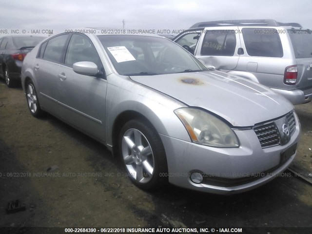 1N4BA41E04C860059 - 2004 NISSAN MAXIMA SE/SL SILVER photo 1