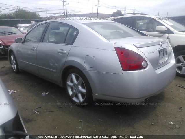 1N4BA41E04C860059 - 2004 NISSAN MAXIMA SE/SL SILVER photo 3