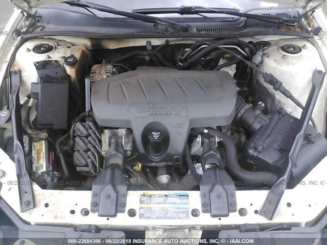 2G2WP552161196447 - 2006 PONTIAC GRAND PRIX WHITE photo 10