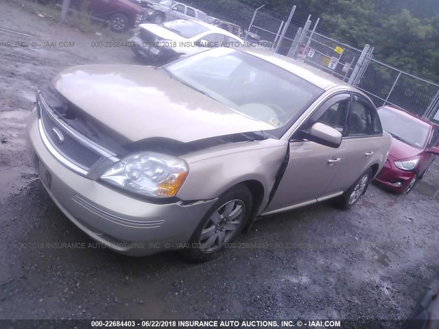 1FAHP27187G132679 - 2007 FORD FIVE HUNDRED SEL Champagne photo 2