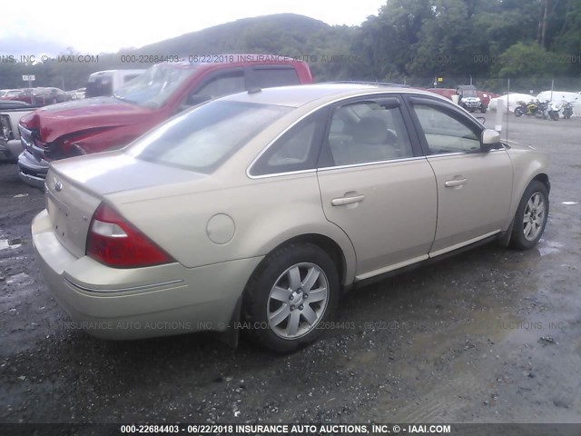 1FAHP27187G132679 - 2007 FORD FIVE HUNDRED SEL Champagne photo 4