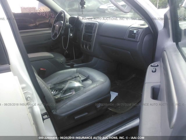 1FMZU73E15UA51353 - 2005 FORD EXPLORER XLT/XLT SPORT/NBX 白色 照片 5