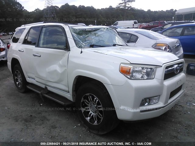 JTEZU5JR8B5019368 - 2011 TOYOTA 4RUNNER SR5/LIMITED WHITE photo 1