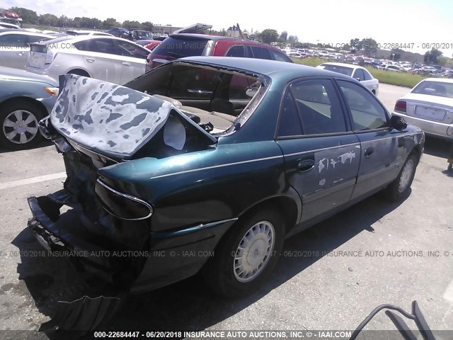 2G4WY55J611272748 - 2001 BUICK CENTURY LIMITED GREEN photo 4