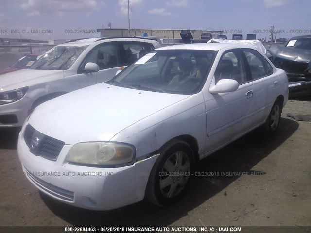 3N1CB51D64L884222 - 2004 NISSAN SENTRA 1.8/1.8S WHITE photo 2